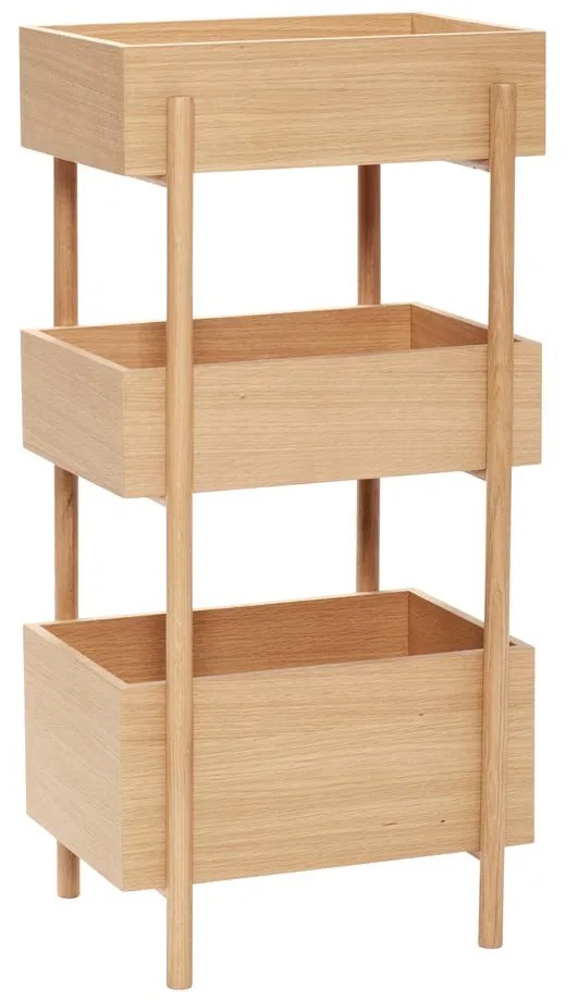 Konsola z litego drewna dębowego 34x43 cm Stack – Hübsch