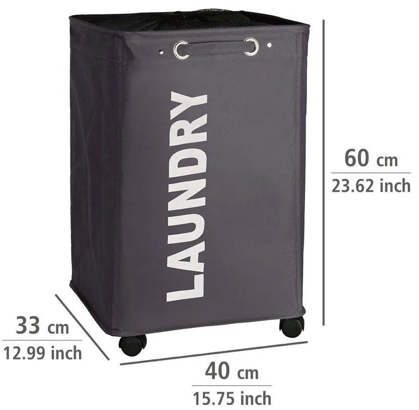Kosz na pranie QUADRO - pojemnik 79 l, WENKO