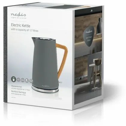 Nedis KAWK510EGY czajnik bezprzewodowy 1,7 l, szary
