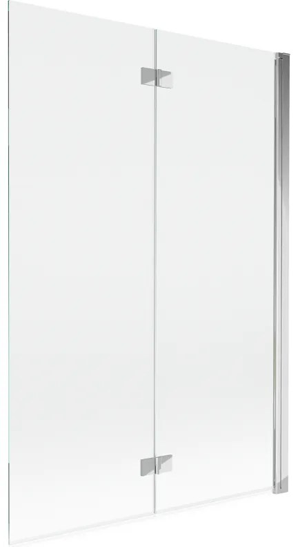 Mexen Mist parawan nawannowy 2-skrzydłowy prawy 120 x 150 cm, transparent, chrom - 8A9-120-002-01-00-P