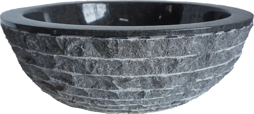 Marmurowa umywalka łazienkowa MUKI - Kolor szary