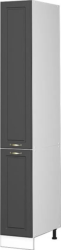 Szafka aptekarska antracytowo-złoty 30x58x206.8 fame-line