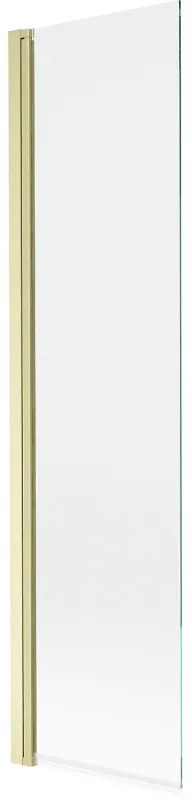 Mexen Mist parawan nawannowy 1-skrzydłowy 50 x 150 cm, transparent, złoty szczotkowany - 8A9-050-001-55-00