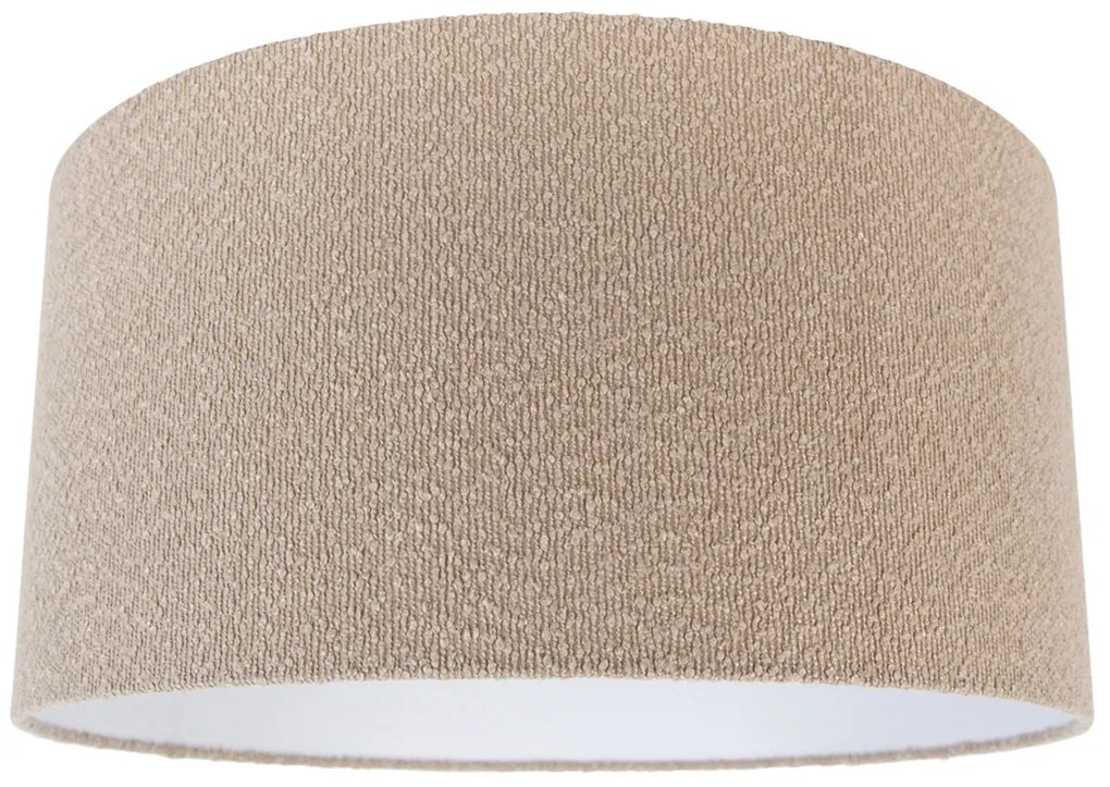 Abażur z tkaniny beżowy z tkaniny typu teddy 50/50/25