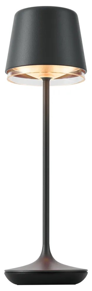 Zewnetrzna Lampa stołowa czarna z LED IP65, ładowalna ze stacją ładującą - Treble Nowoczesny Oswietlenie zewnetrzne