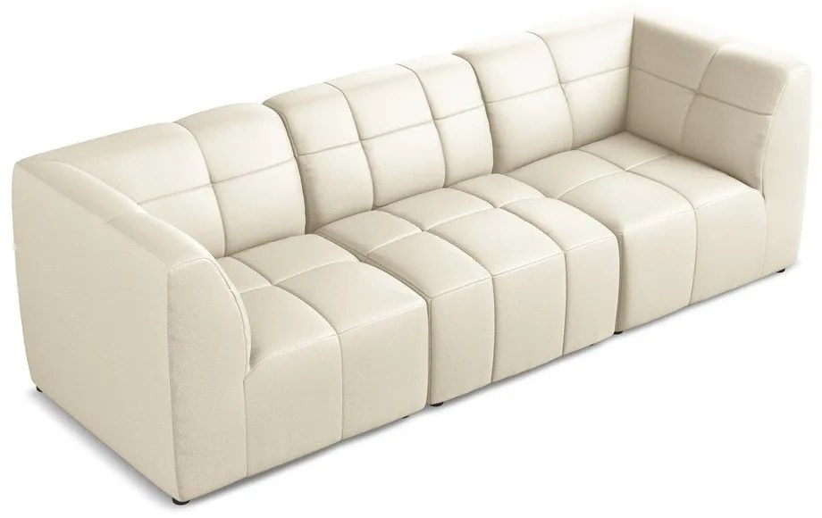 Beżowa sofa z imitacji skóry 255 cm Aloha – Makamii