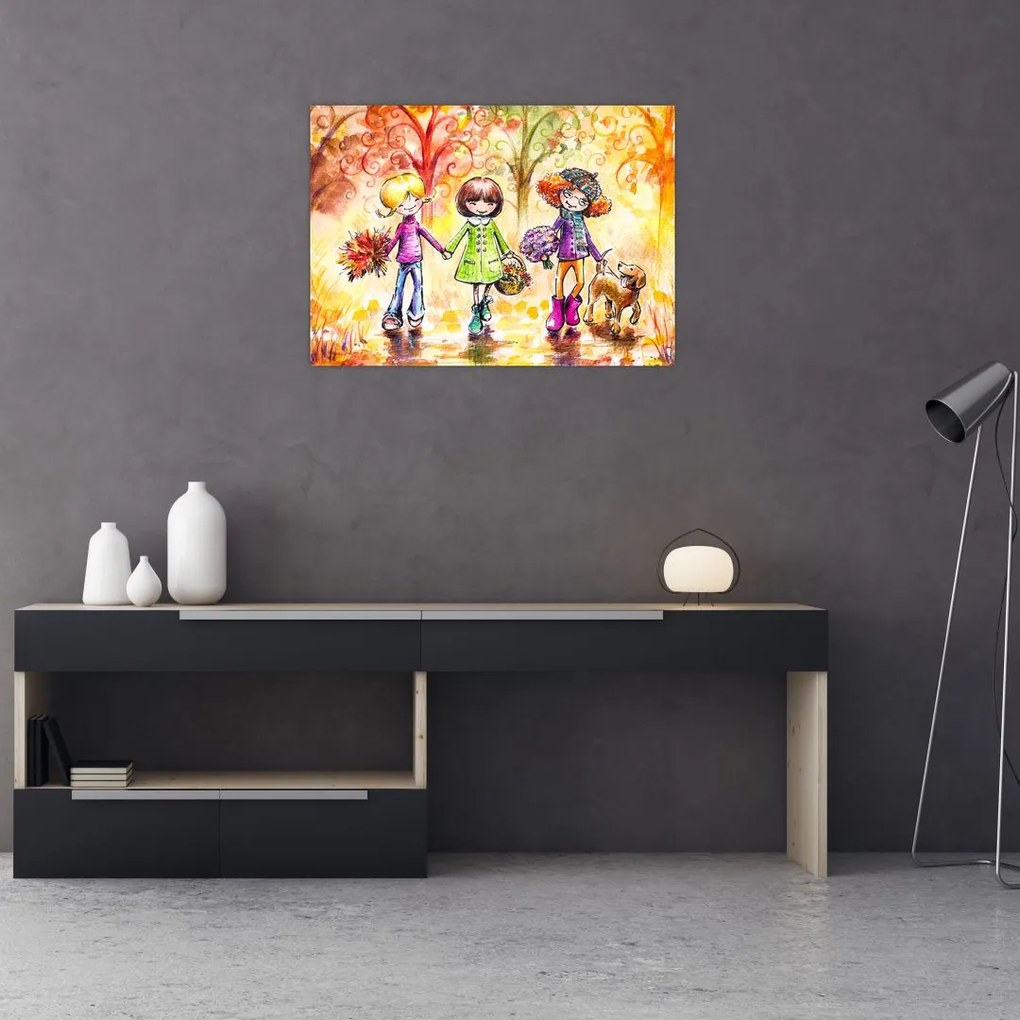 Obraz na szkle - Przyjaźń (70x50 cm)