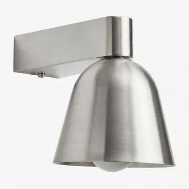 Kinkiet Ścienny Zewnętrzny Z Żelaza Briavel Szczotkowana Szarość - Sklum