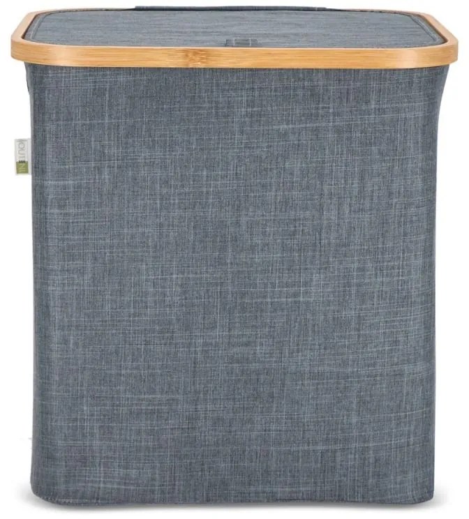 Kosz na pranie NOLVIO 50 L, niebieskoszary