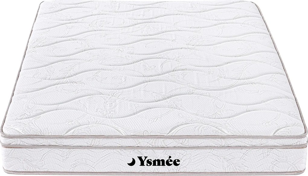 Materac ze sprężynami 3-strefowy z pamięcią kształtu WOLKENTANZ marki YSMÉE - 160 × 200 cm