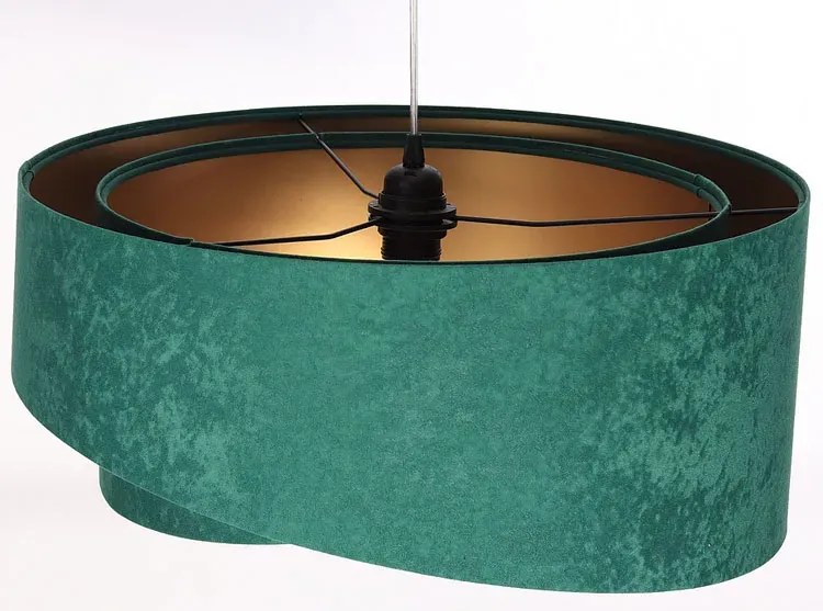 Zielono-złota lampa wisząca glamour - 7X EX972 Z2-T59