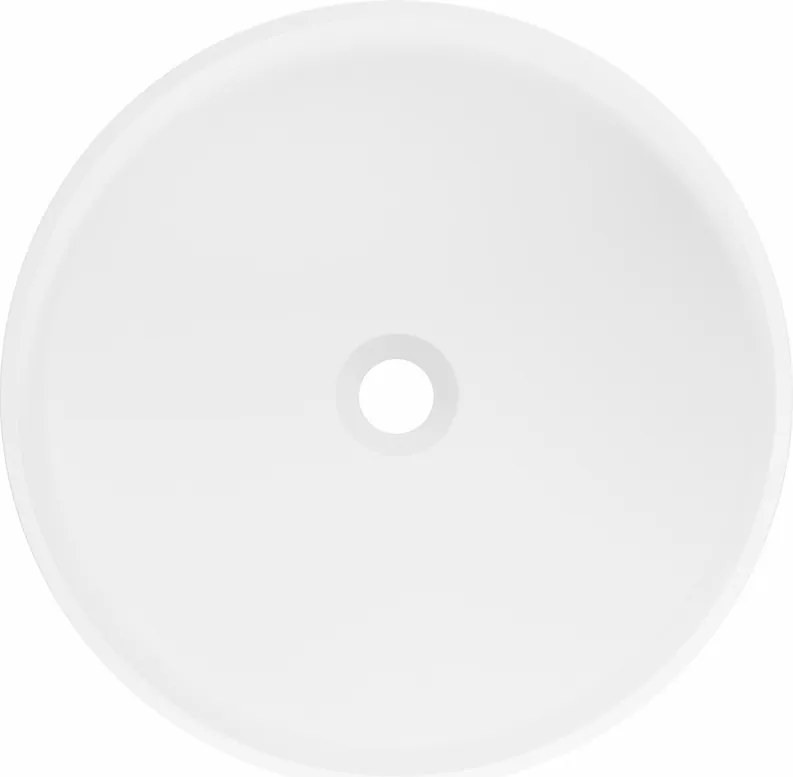 Mexen Onyx-01 umywalka wolnostojąca z konglomeratu 45 x 45 cm, biała mat - 26524500