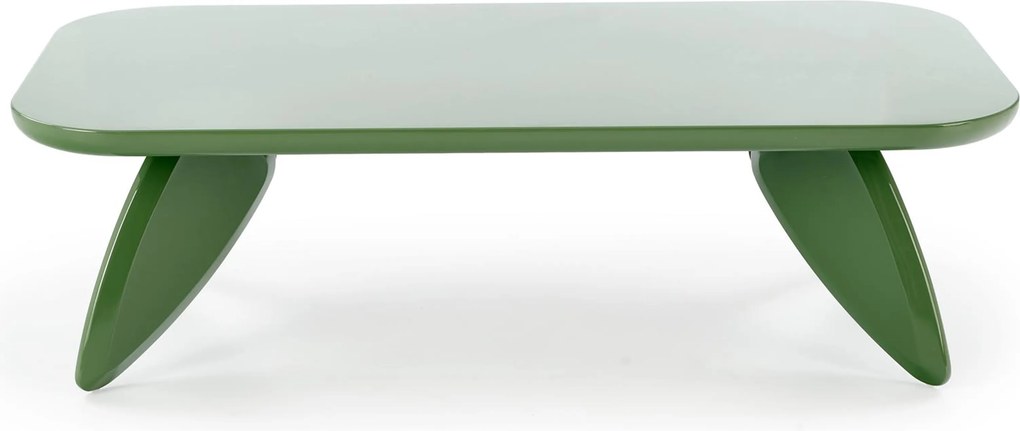 Stolik kawowy prostokątny Lumis 120 cm - zielony