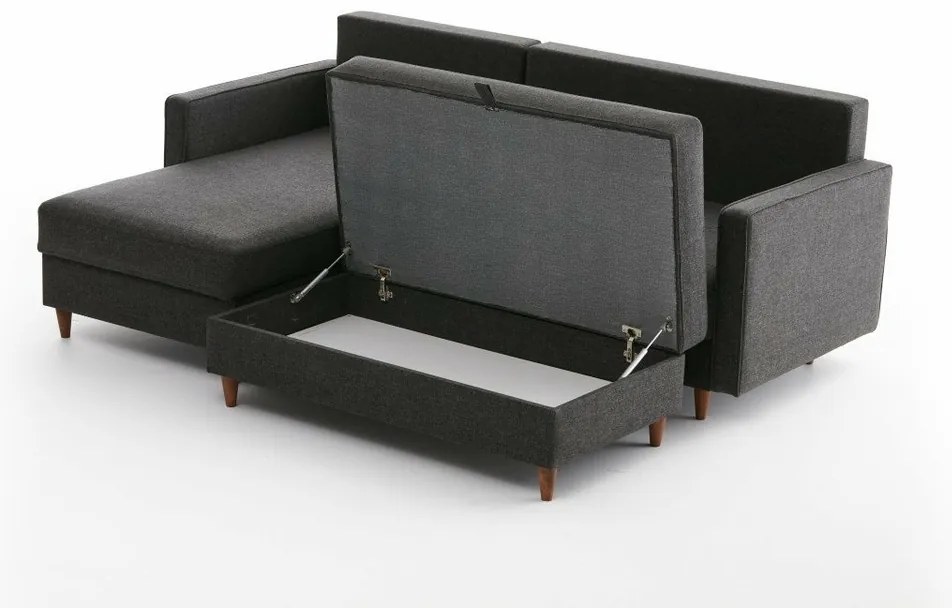 Sofa narożna Eva Left Anthracite
