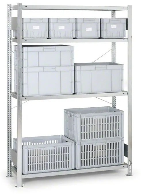 Regał półkowy CLIP, 200 kg, 2500x1700x600 mm, podstawowy