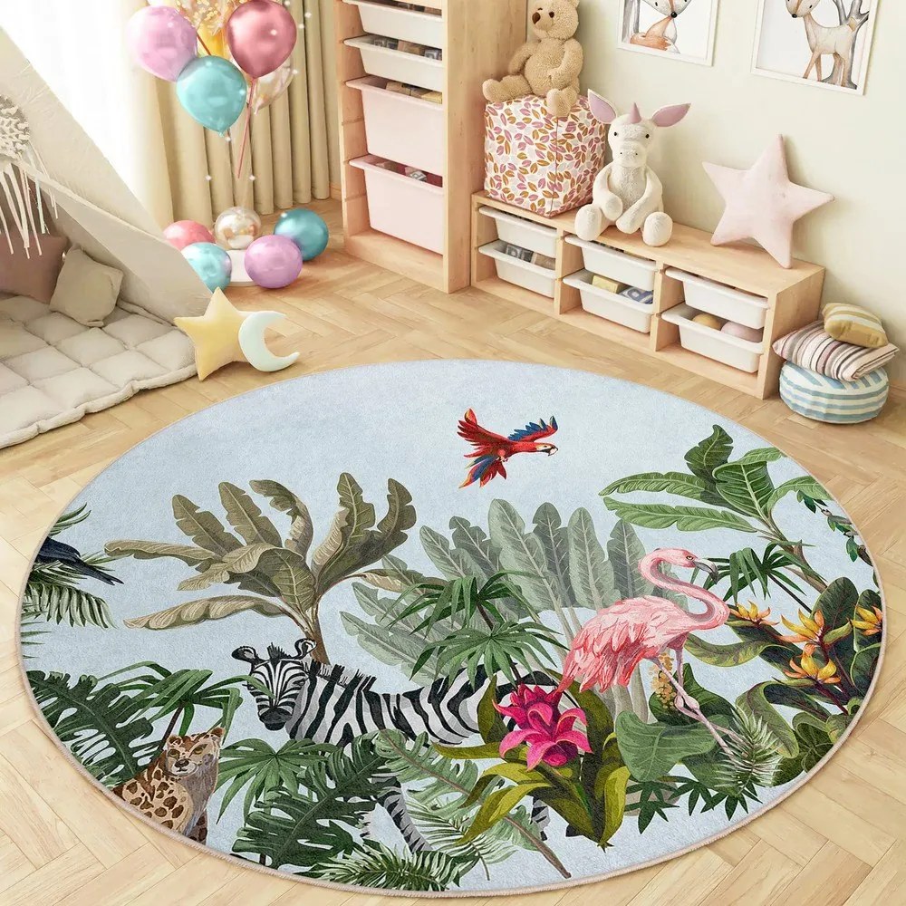 Dywan dziecięcy odpowiedni do prania ø150 cm Jungle – Mila Home