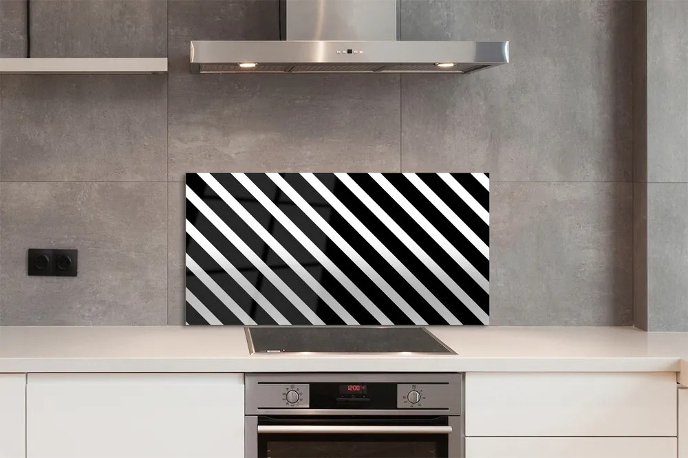 Panel Szklany Klasyczny Wzór Zebry