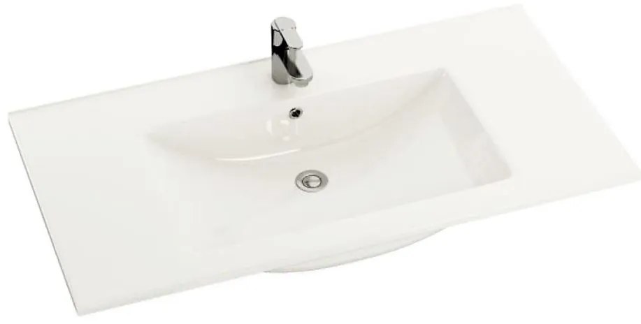 BATH DELUXE 06-090-60-11-01 - Umywalka wpuszczana CHICAGO 91x46,5 cm ceramika/biała
