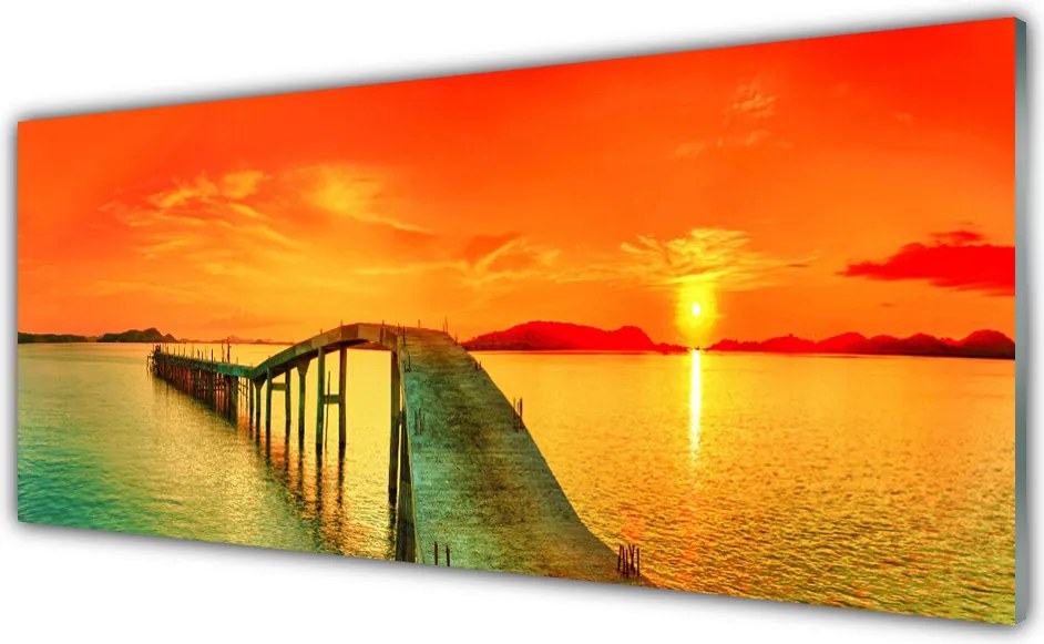 Panel Szklany Most Wiszący nad Zatoką