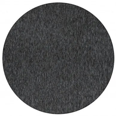 Dywan wykładzinowy na filcu Nizza antracyt melanż koło 120 cm x 120 cm