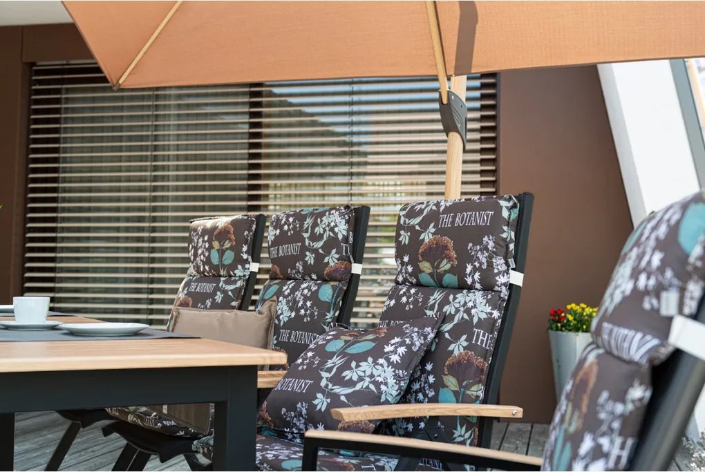 Doppler EXPERT WOOD antracyt, +1 ogrodowy zestaw wypoczynkowy 6+2