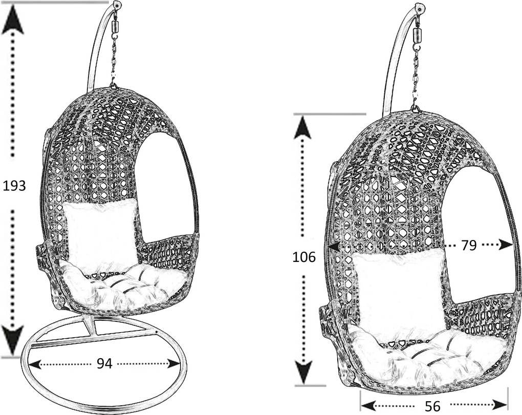 Doppler ANTILA wisząca huśtawka ogrodowa