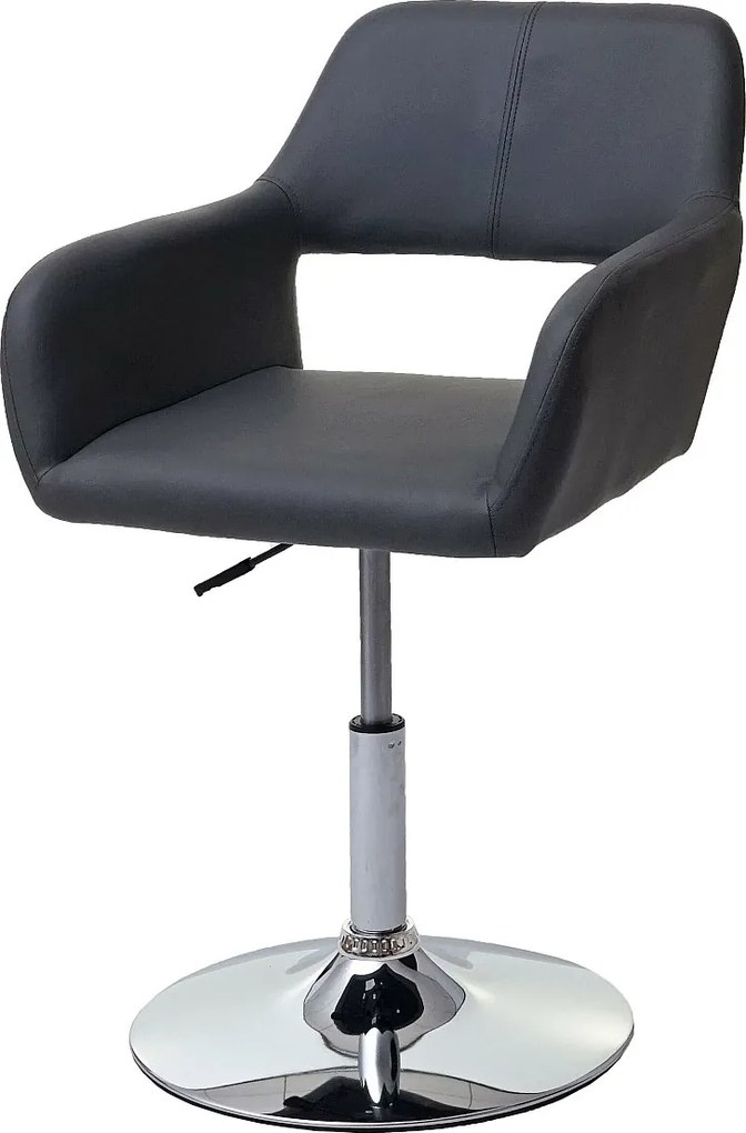 Krzesło do jadalni MCW-A50 III,  szary, chromowana podstawa