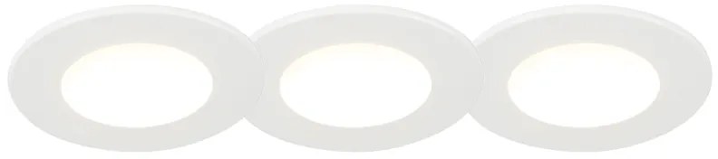 Zestaw 3 Oczek Wpuszczanych Białe z LED 3000K 4W IP65 - Blanca