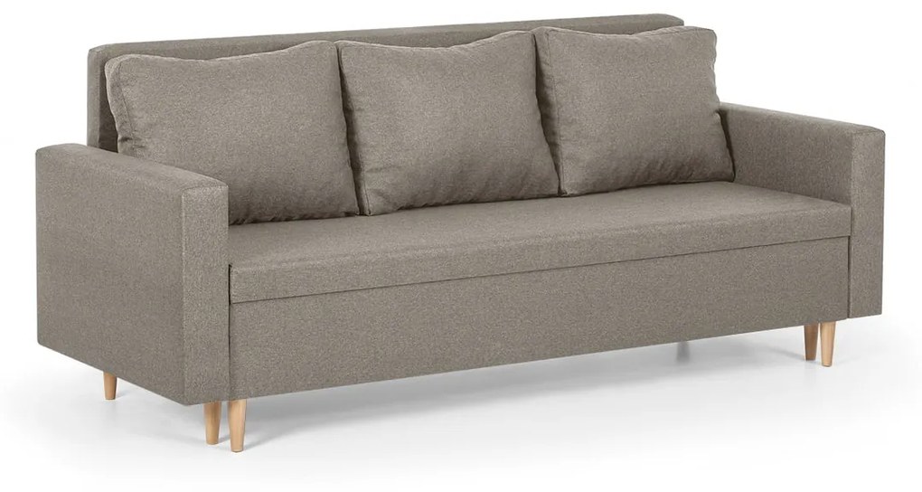 Kanapa sofa 3 osobowa z funkcją spania KEN Brązowy