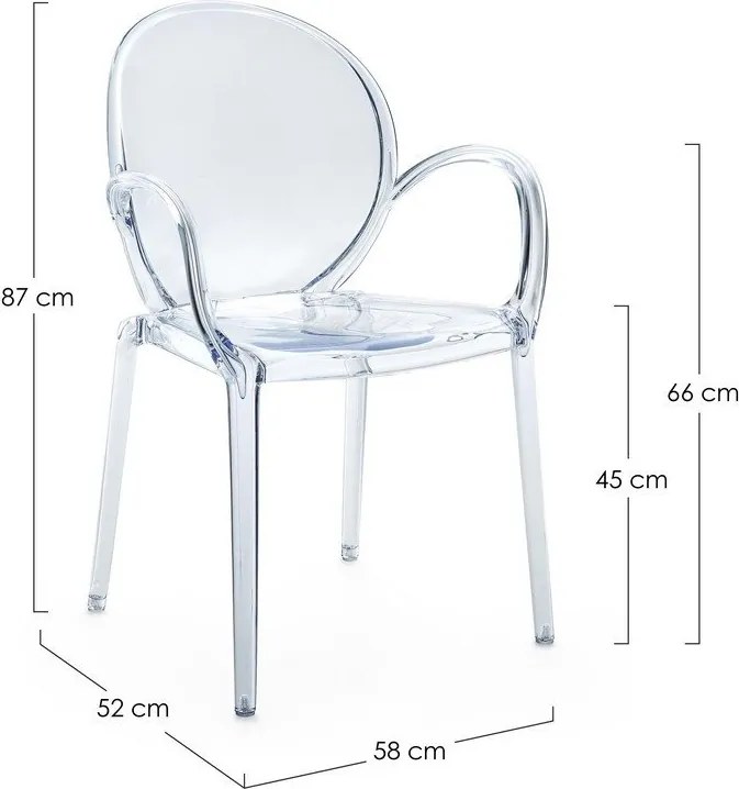 Plastikowe krzesło ogrodowe Camilla – Bizzotto