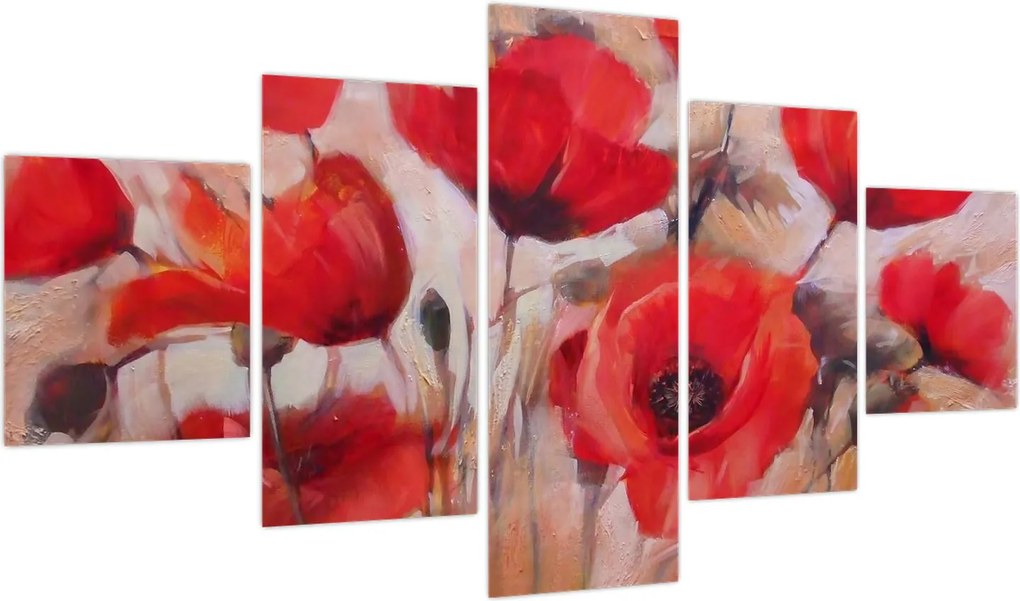 Obraz - Wilcze maki (125x70 cm)