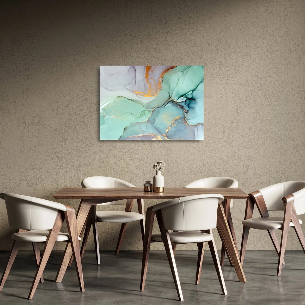 Abstrakcyjny obraz na szkle (70x50 cm)