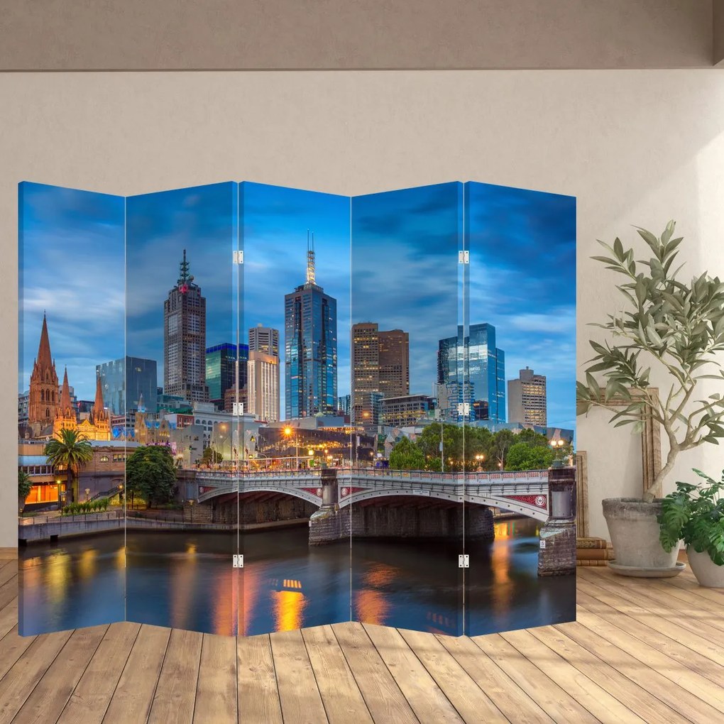 Parawan - Miasto Melbourne (210x170 cm)
