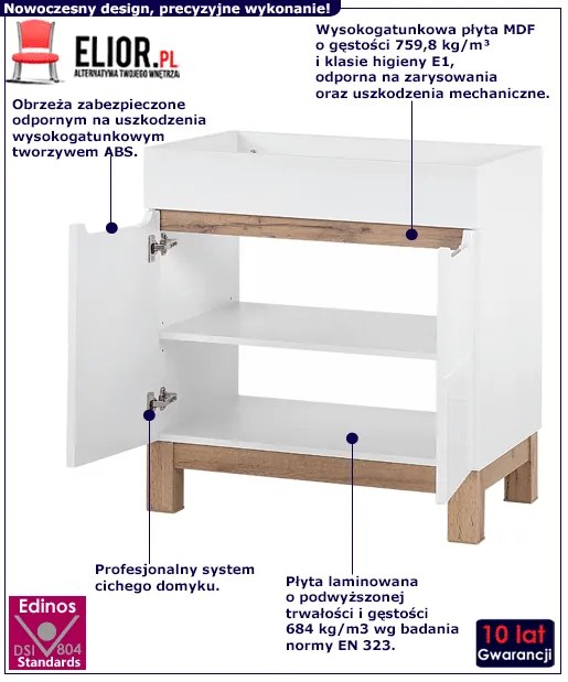 Szafka Z Umywalką 80 Cm Z2-S70