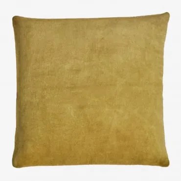 Kwadratowa Poduszka 40x40 Cm Z Bawełny Enid Brass - Sklum