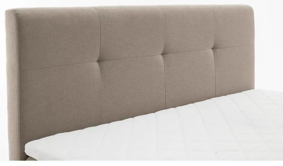 Beżowe łóżko boxspring 160x200 cm Stockholm – Meise Möbel