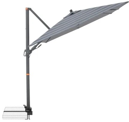 MyZone 210 x 210 cm - wahadłowy parasol ogrodowy z bocznym słupkiem : Substancja Desen - 840S
