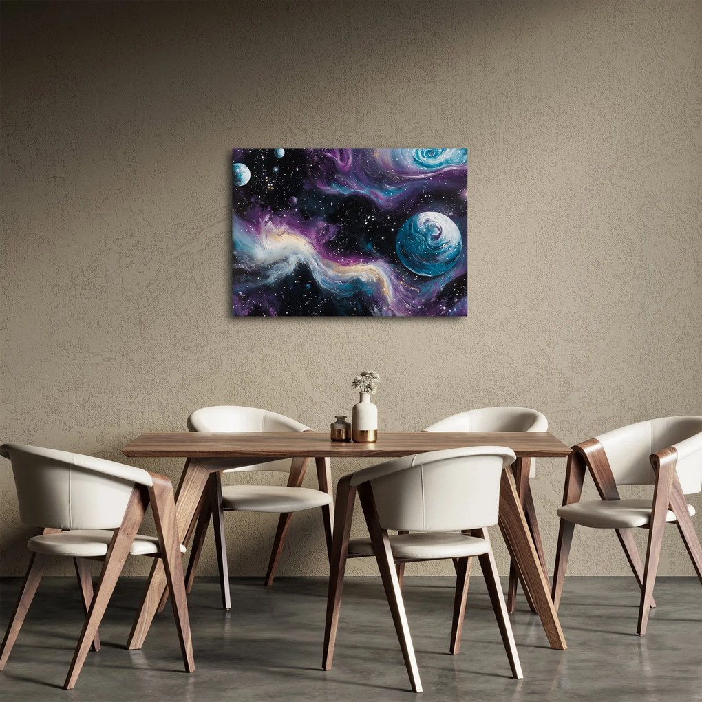 Obraz - Malowany wszechświat (70x50 cm)