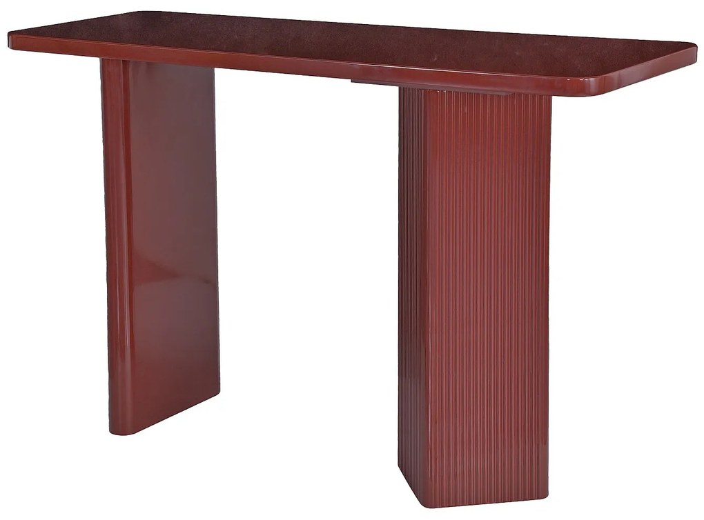 Konsola z MDF - Bordowy  - KAVELINE
