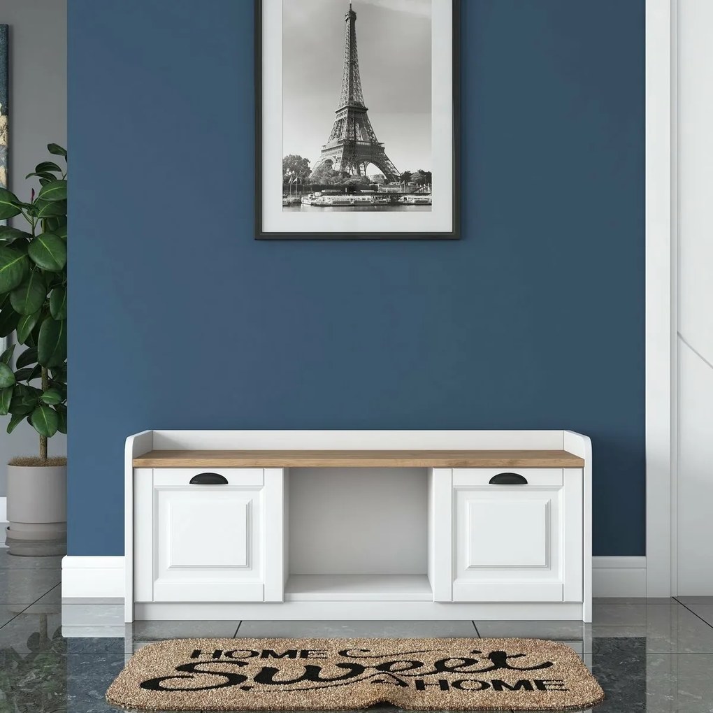 Szafka na buty Pilo White and Walnut