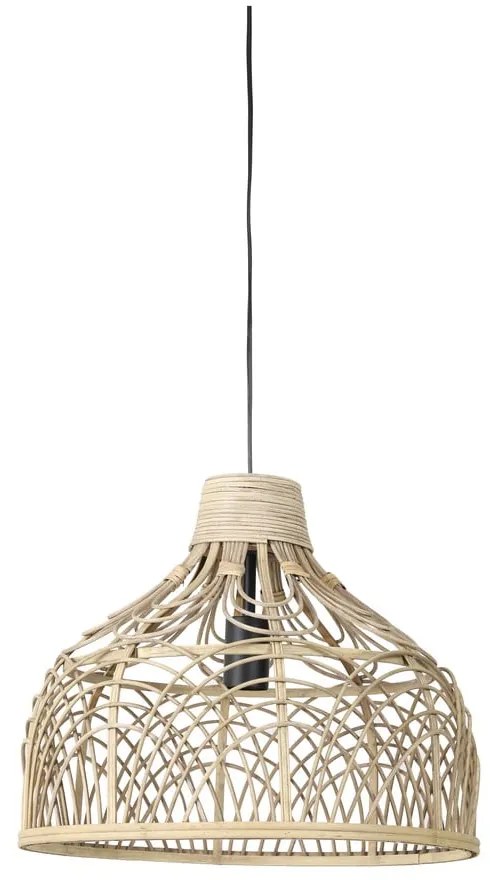 Lampa sufitowa z rattanowym kloszem ø 42 cm Pocita – Light & Living