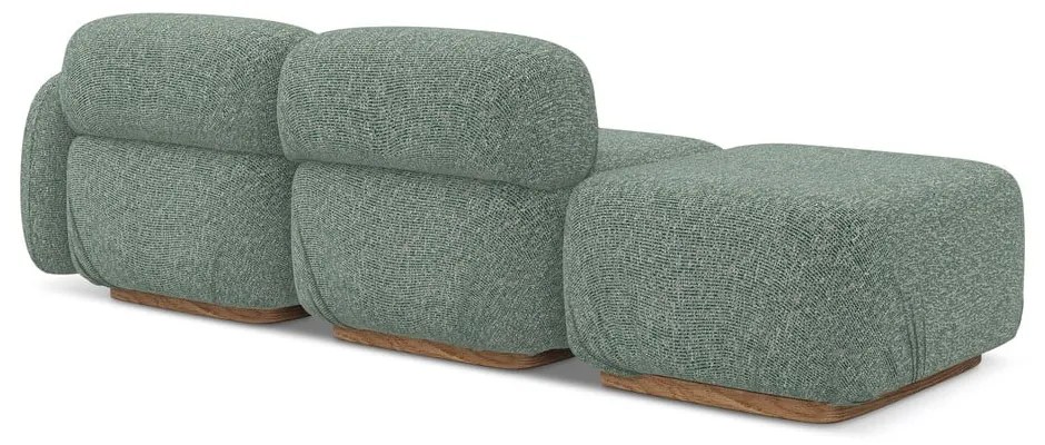 Jasnozielony szezlong modułowy (prawostronny) Ailani – Makamii