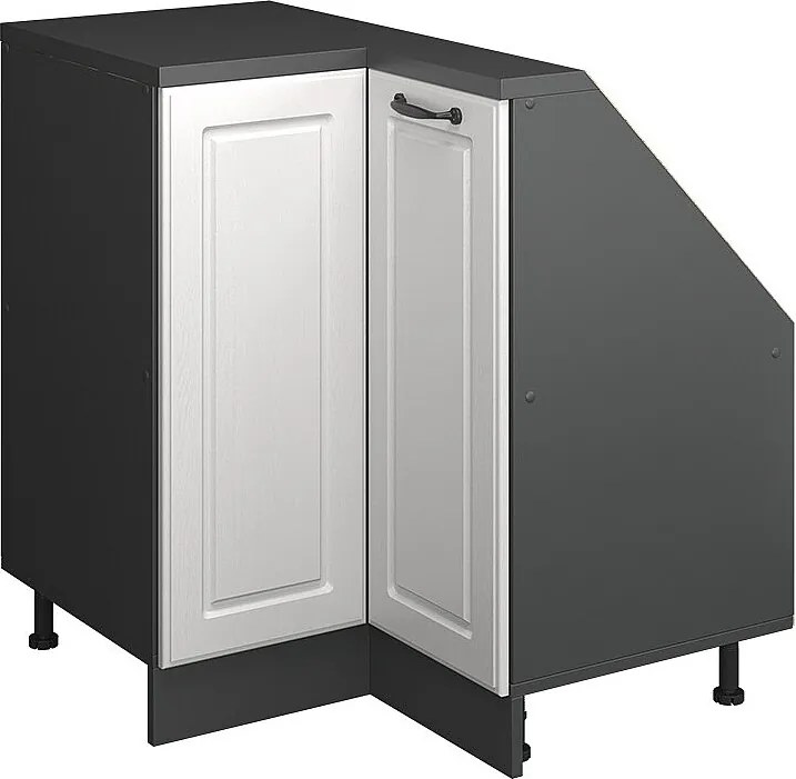 Narożna szafka kuchenna na dach skośny biały domek wiejski 75.6x75.6x81.6 r-line