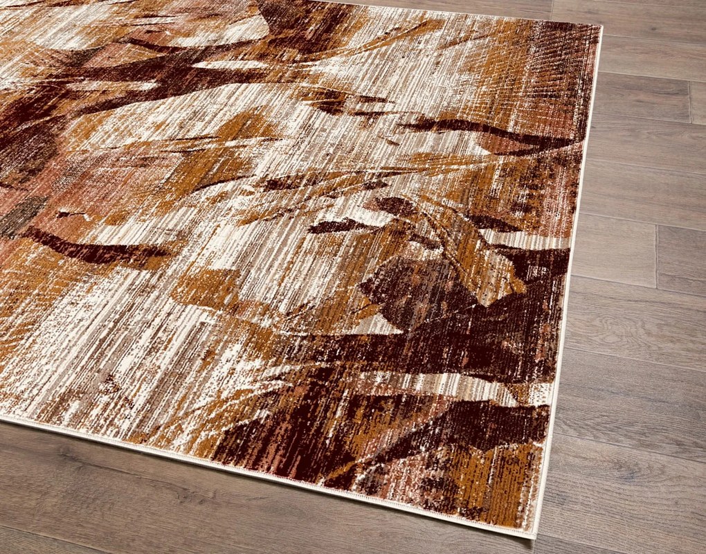 Dywan vintage Vivaldi abstrakcja brązowy 80 cm x 150 cm