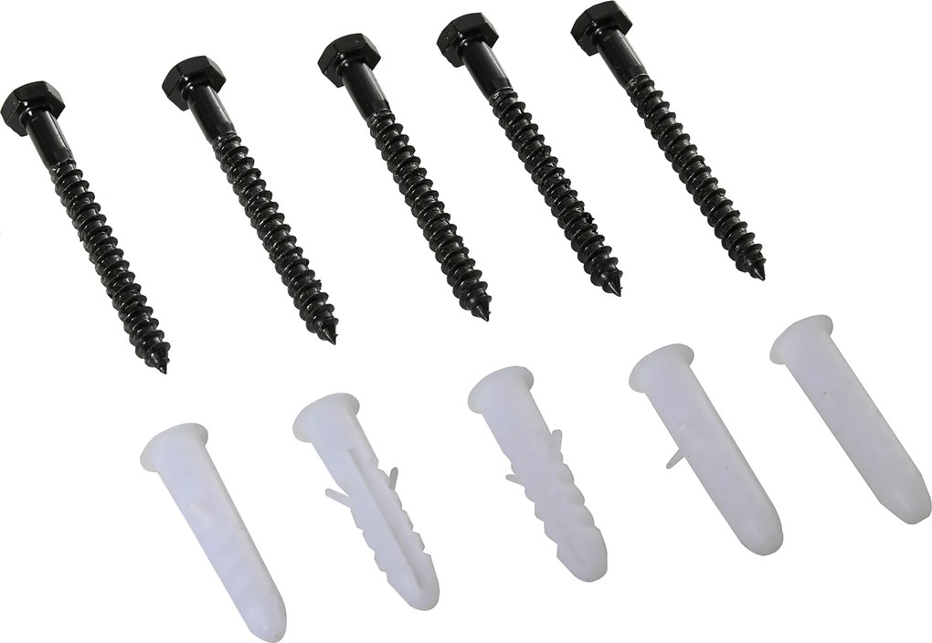 HOMCOM Zestaw do Drzwi Przesuwnych Prowadnica Stal Węglowa Czarna do Drewnianych Drzwi 183x06x18cm | Aosom PL