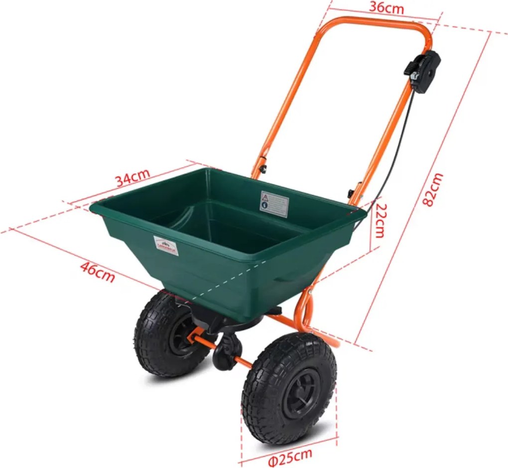 Posypywacz SEED, 20l, zielona/pomarańczowa Gardebruk