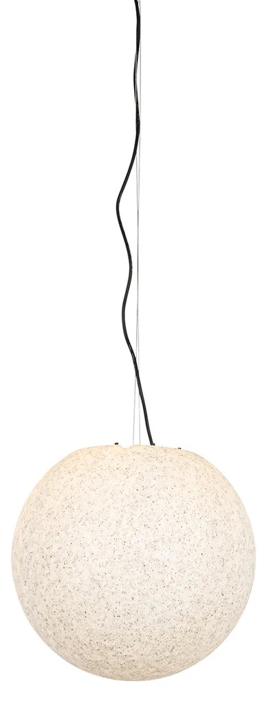 Zewnetrzna Nowoczesna wisząca lampa zewnętrzna, szara, 45 cm, IP44 - Nura Nowoczesny Oswietlenie zewnetrzne