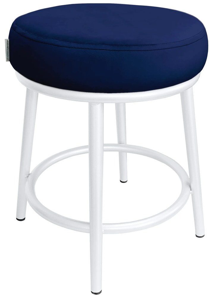 Taboret Ben noga metalowa biała MG16