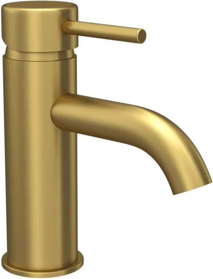 Bateria umywalkowa DRAGOR 15,6 cm – szczotkowany mosiądz