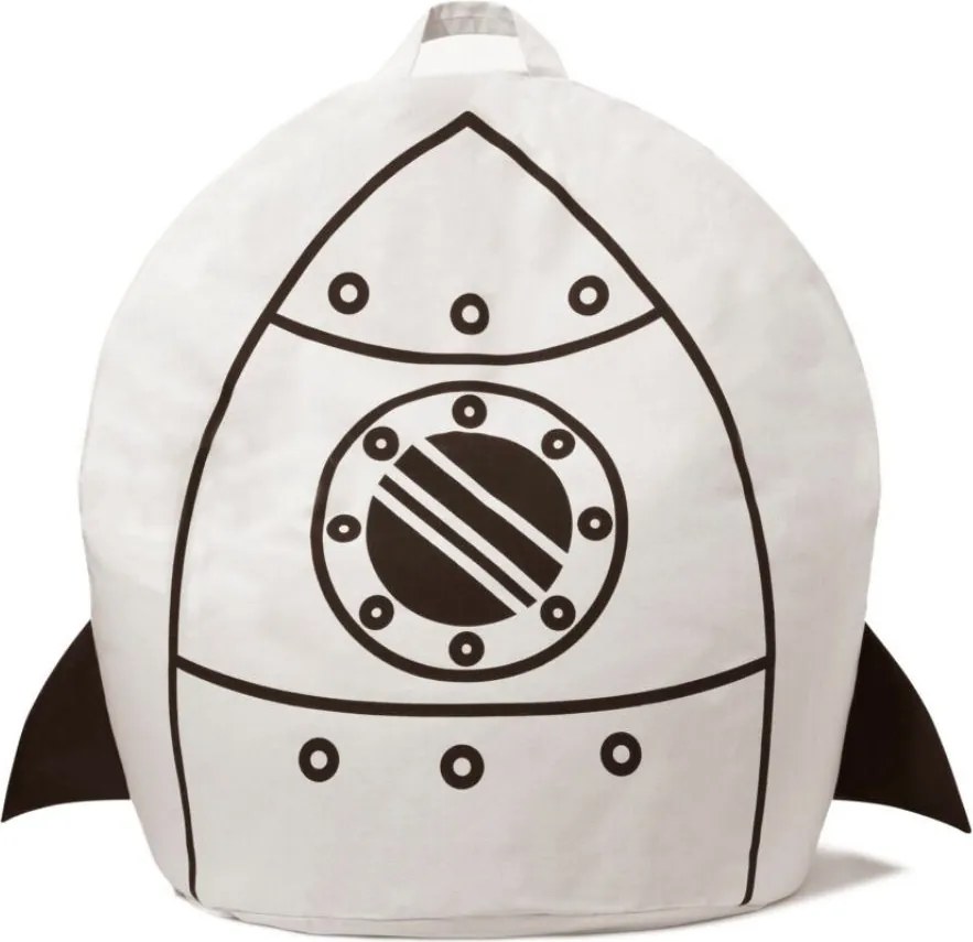 Pufa-worek Bini Rocket dla fanów kosmicznych przygód